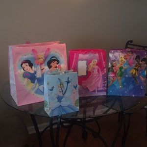 Princess and TinkerBell Gift Bags Assorted Sizes